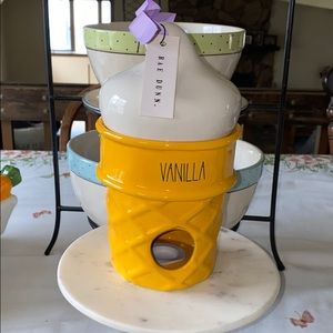 Rae Dunn Birdy ICE CREAM 🍦 Birdhouse 🌈🍦🦅NR